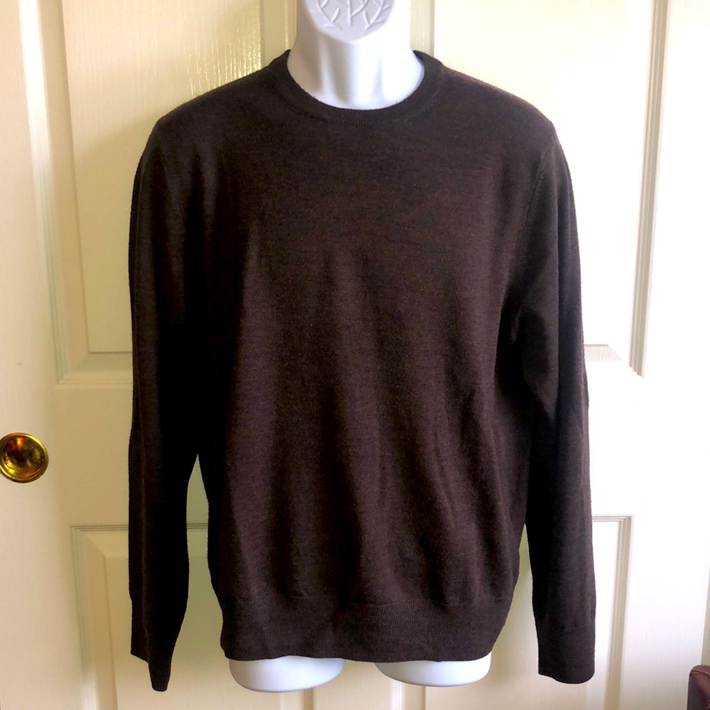 Brooks Brothers Saxxon Wool Crew Sweater